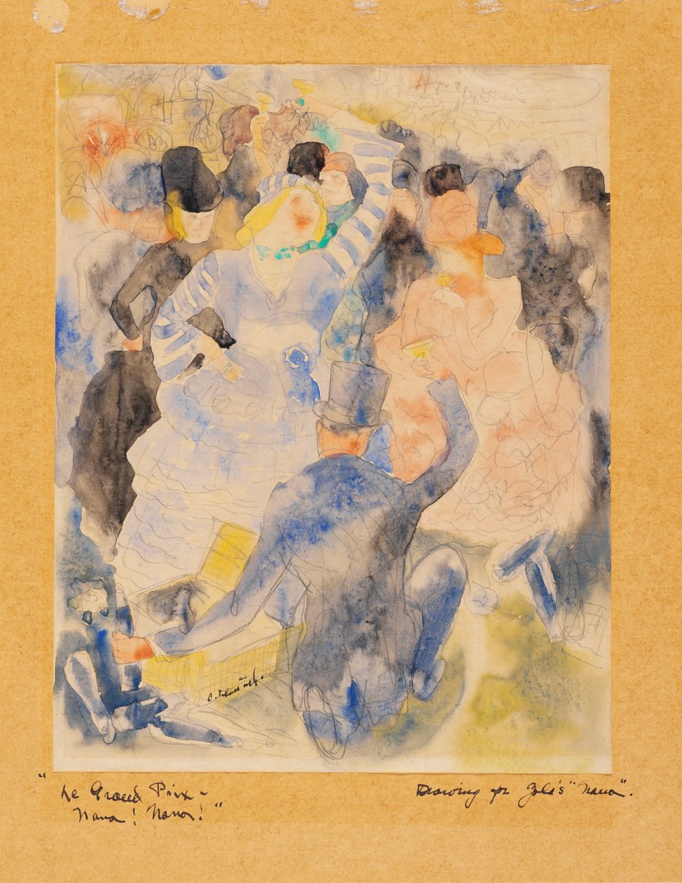 Zolas Nana, 1915-16 (kağıt üzerinde wc) by Charles Demuth