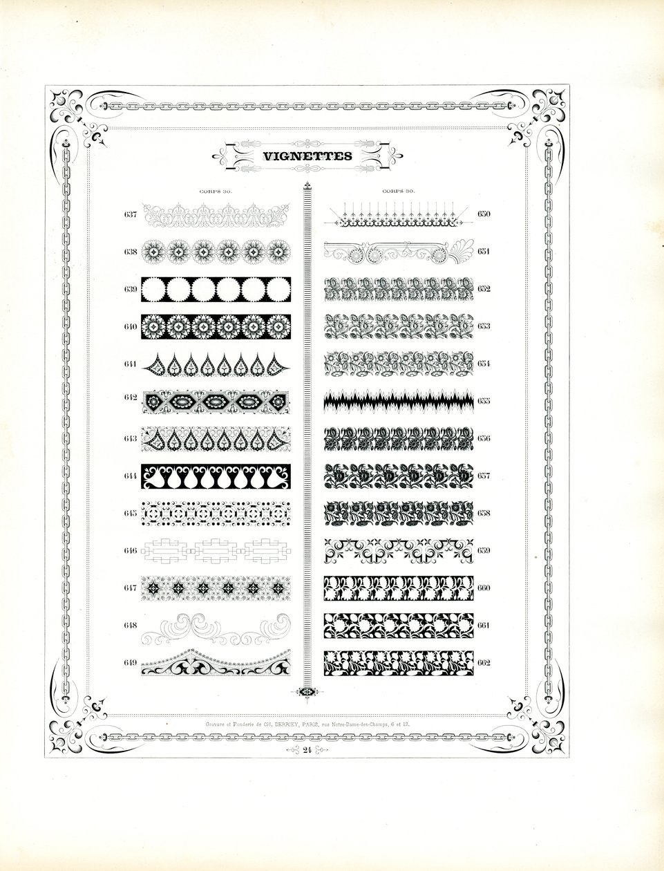 Dekoratif Şeritler ve Süs Bordürleri (baskı) by Charles Derriey