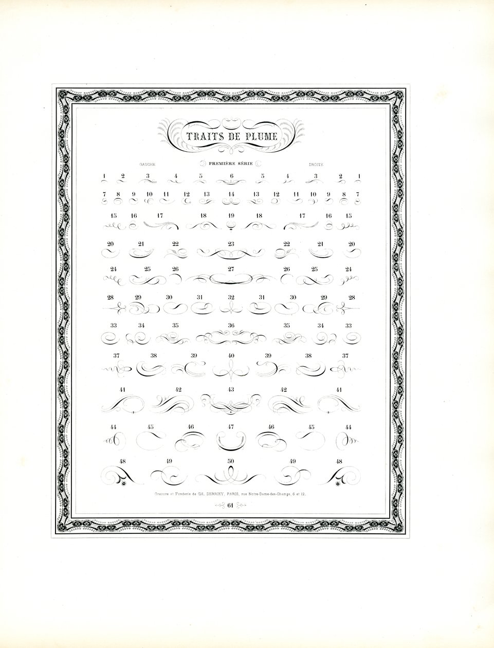 Kaligrafik Kalem İşaretleri Örnek Kataloğu - Birinci Seri (baskı) by Charles Derriey