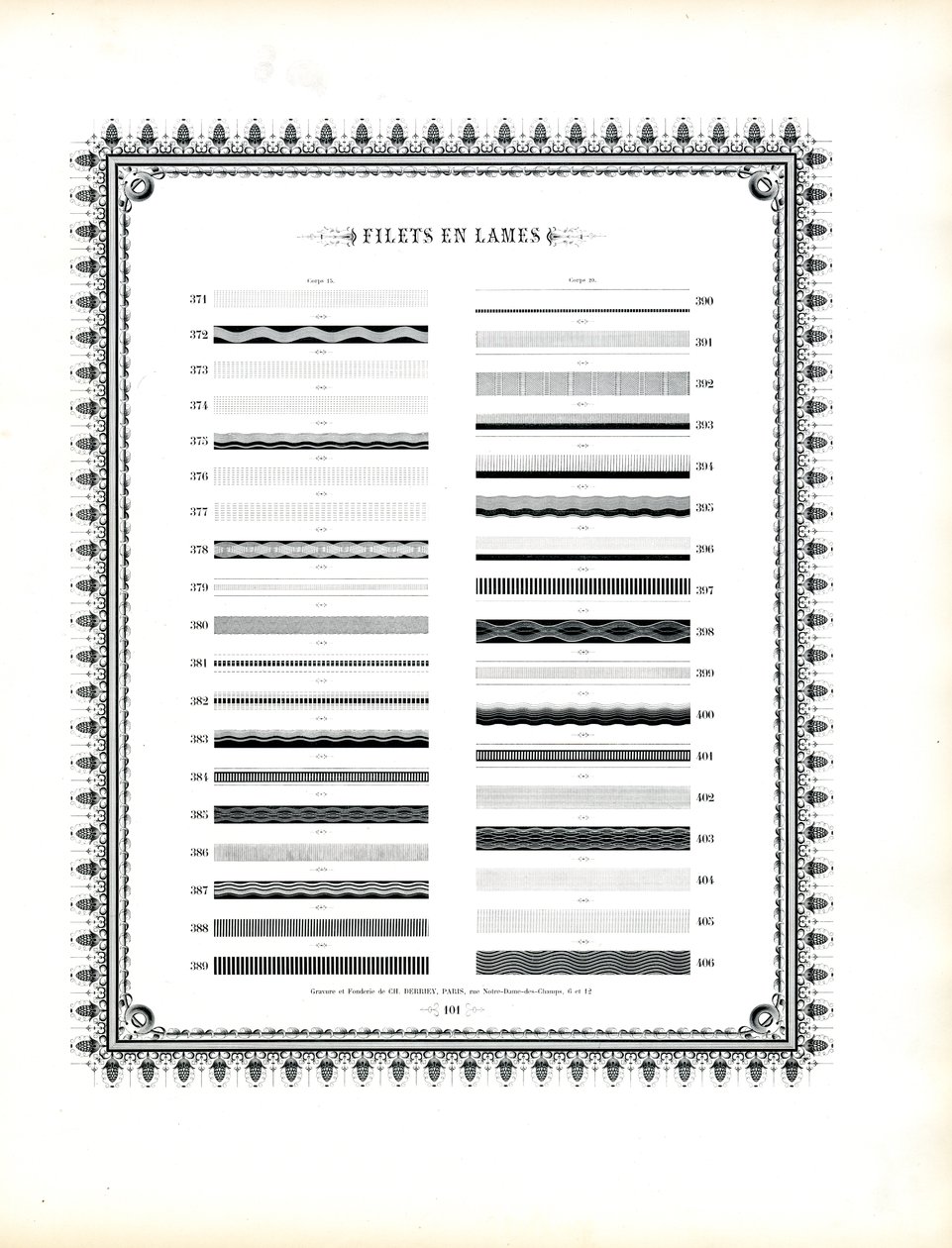 Tipografik Dekoratif Kurallar (baskı) by Charles Derriey