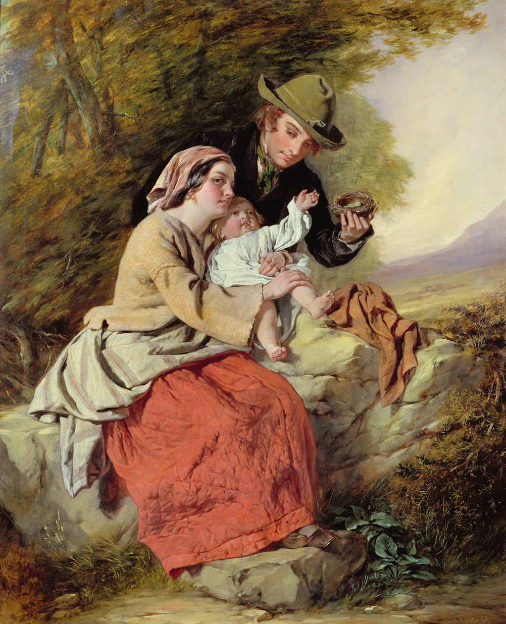 Kuş Yuvası (tuval üzerine yağlıboya) by Charles Dukes