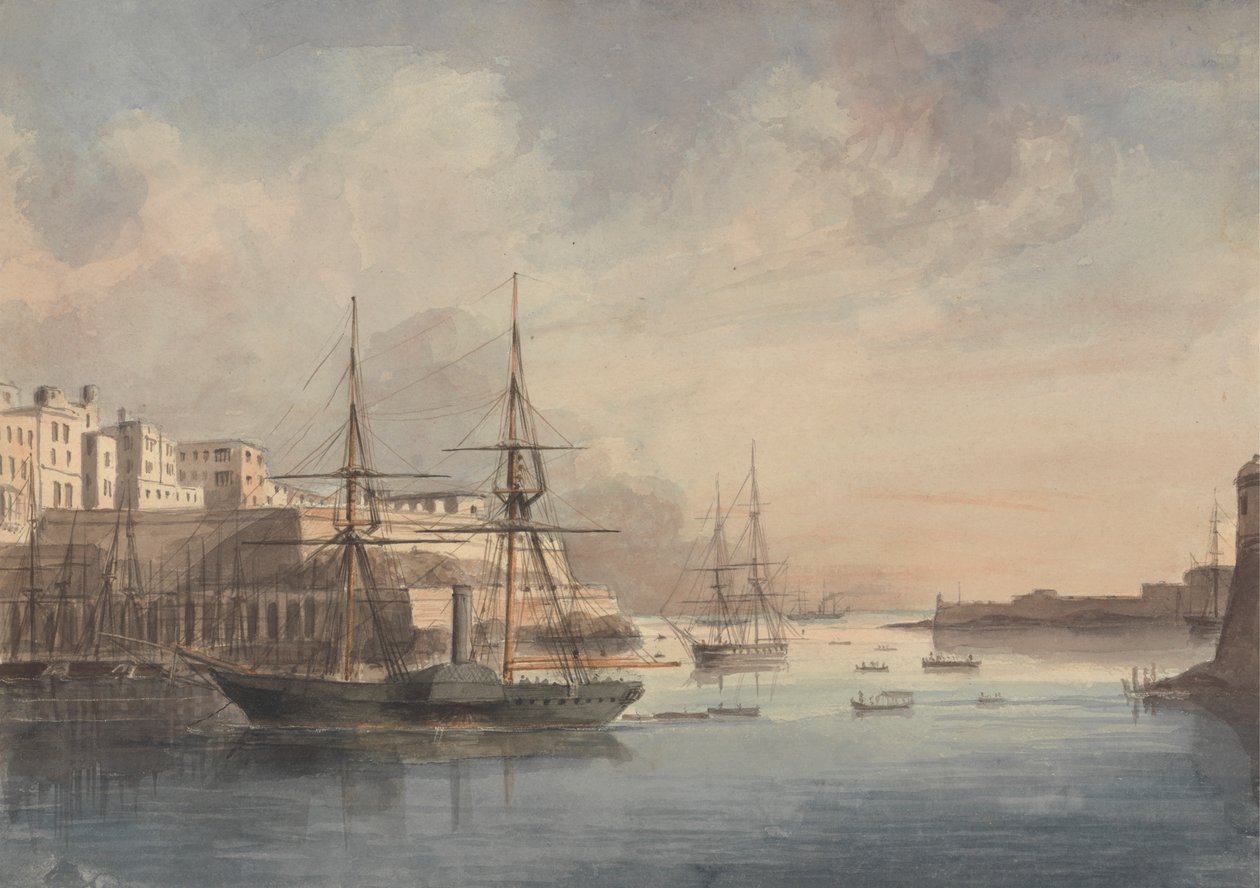 Malta manzarası by Charles Dyce