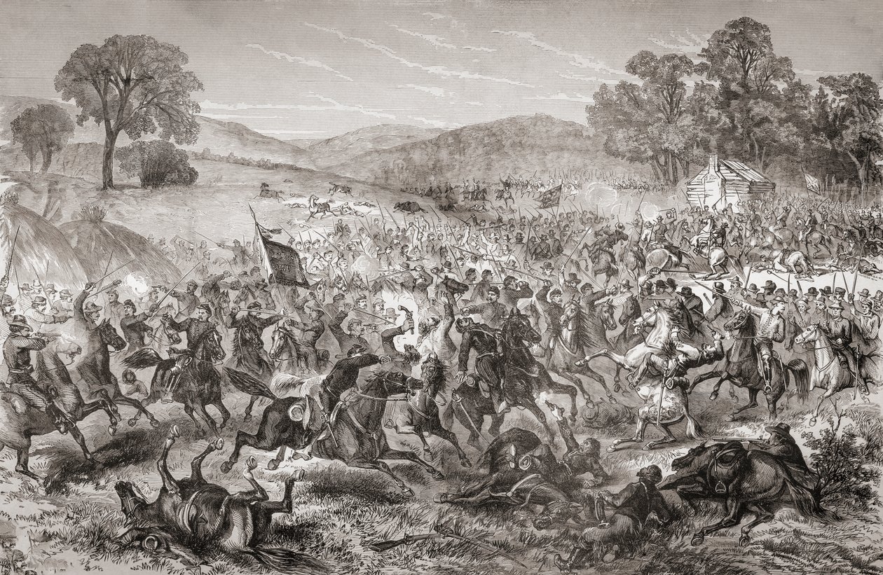 Boonsboro Muharebesi, Maryland, 8 Temmuz by Charles E.H. (after) Bonwill