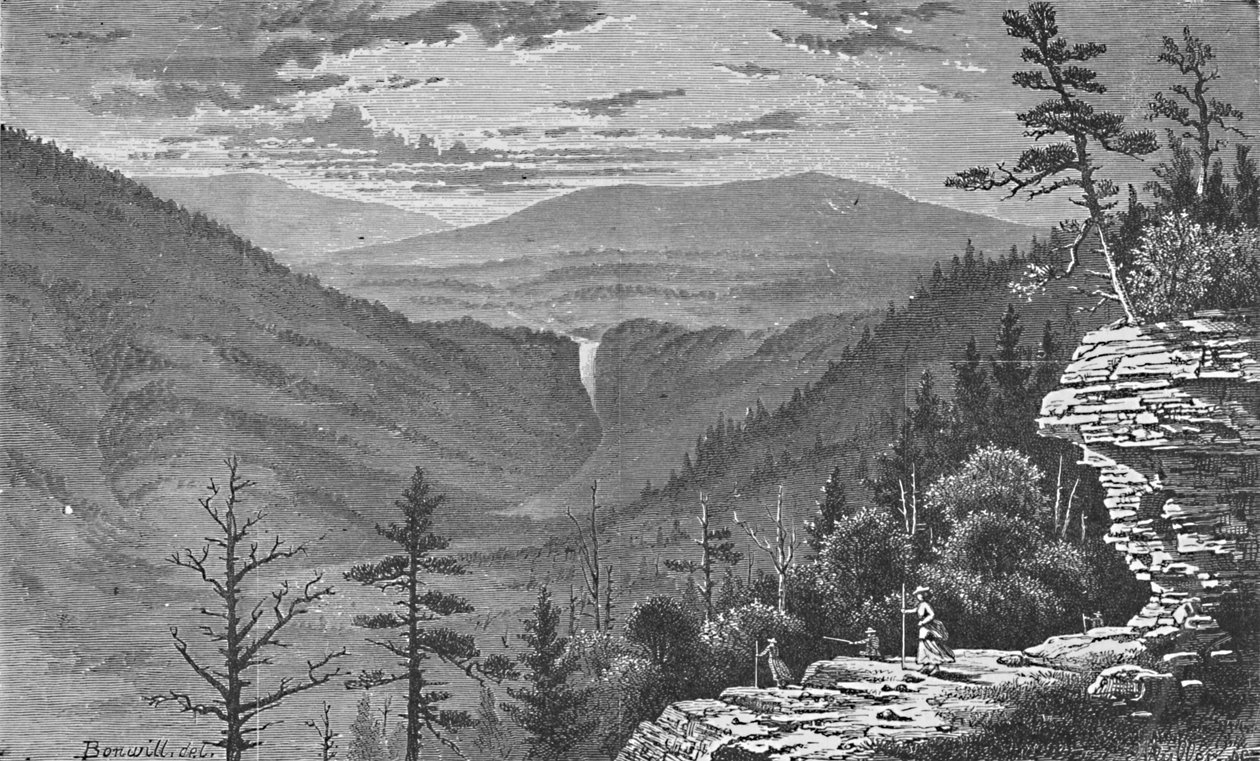 Günbatımı Kayası, Catskill Dağları, 1883 by Charles E. H. Bonwill