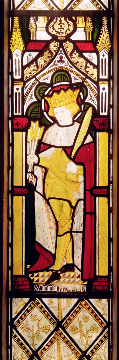 St.Edmund King ve Şehit, Vitray Pencere by Charles E. Kempe