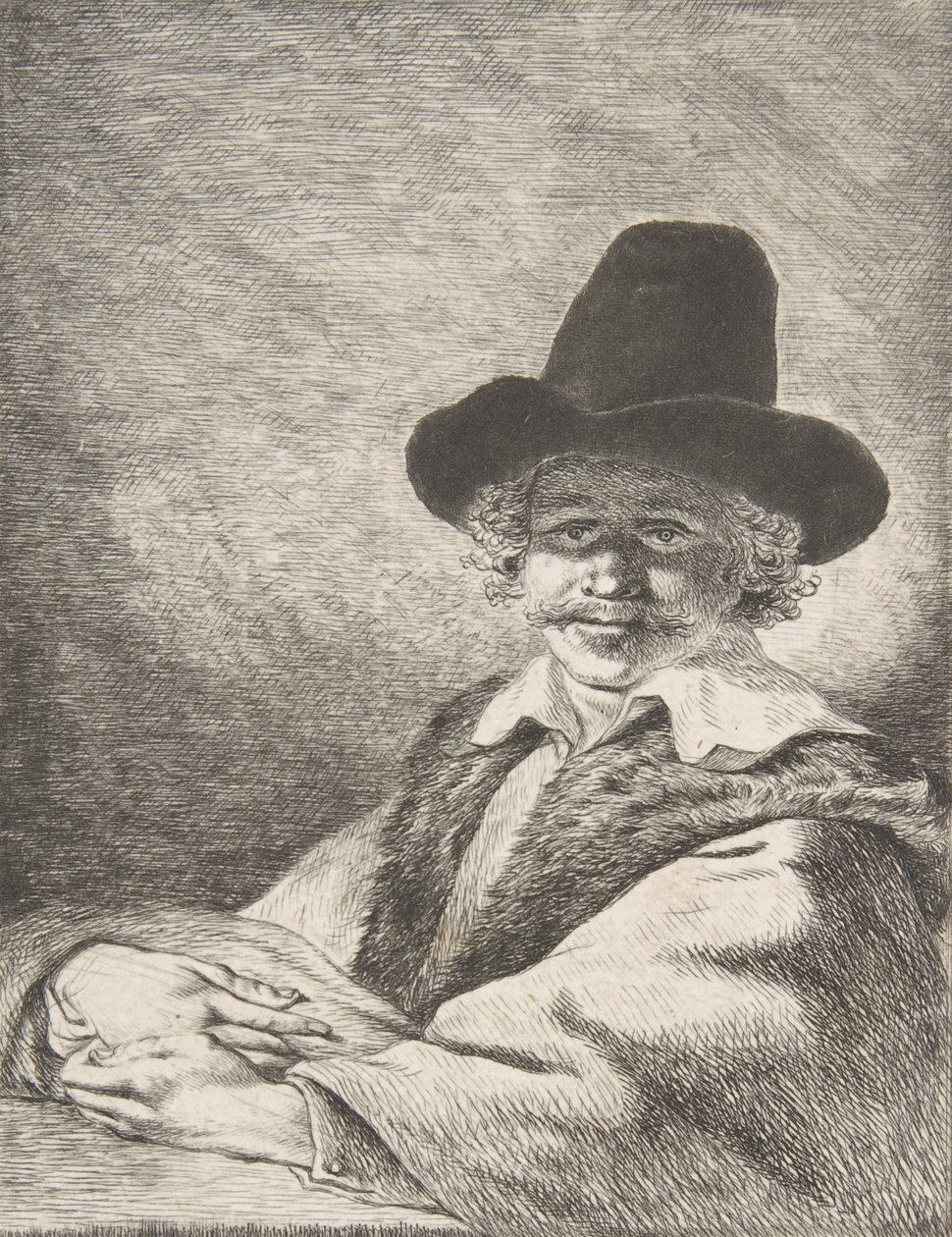 Şapkalı Oturan Adamın Portresi, 1782. by Charles Echard