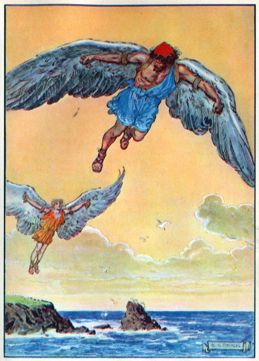 Daedalus ve Icarus, Waverley Book Company tarafından yayınlanan 