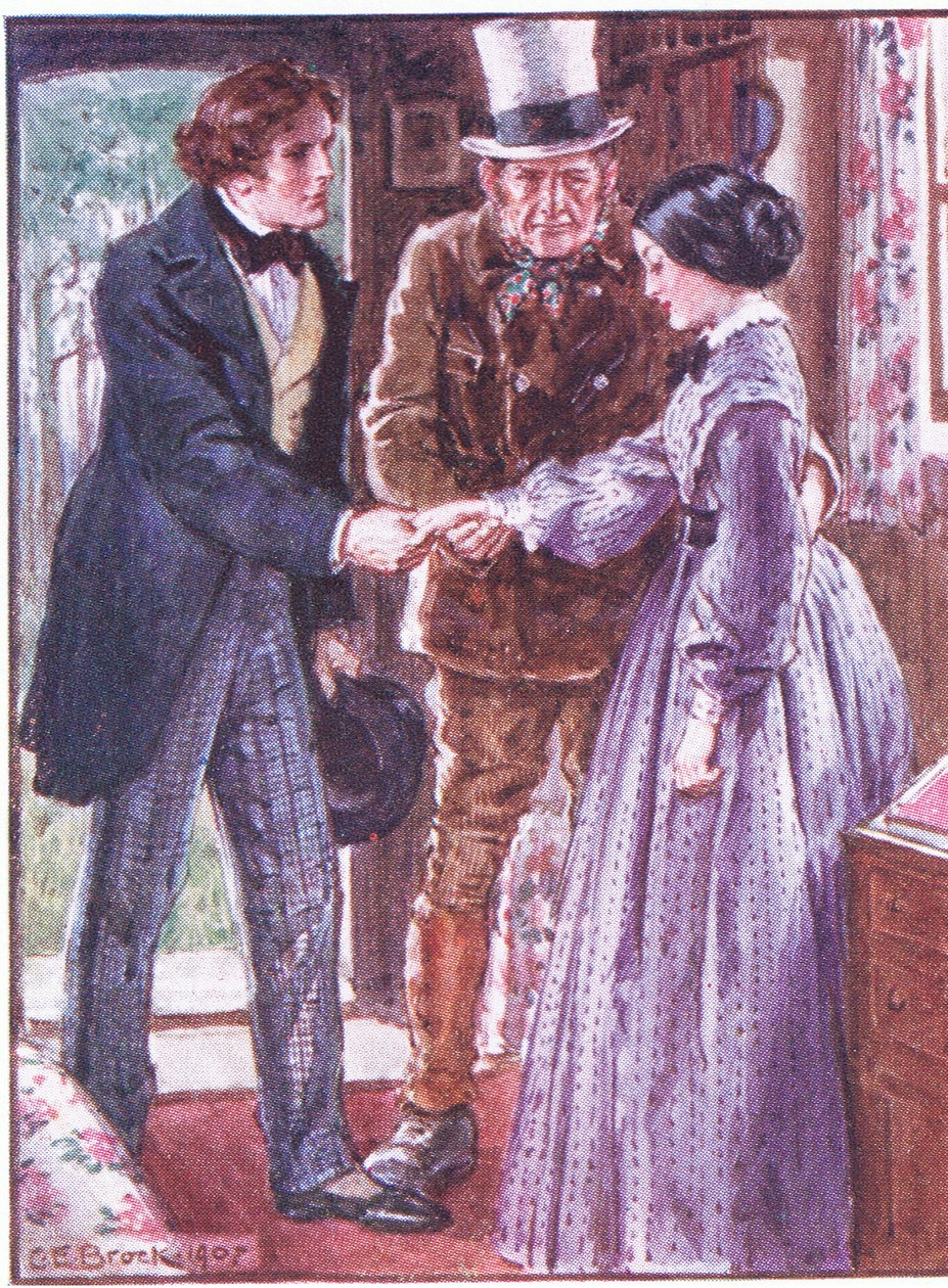 Doktor Marigolds ömür boyu alınacak son reçete, Dr Marigolds Reçetesinden bir çizim, 1910 by Charles Edmund Brock