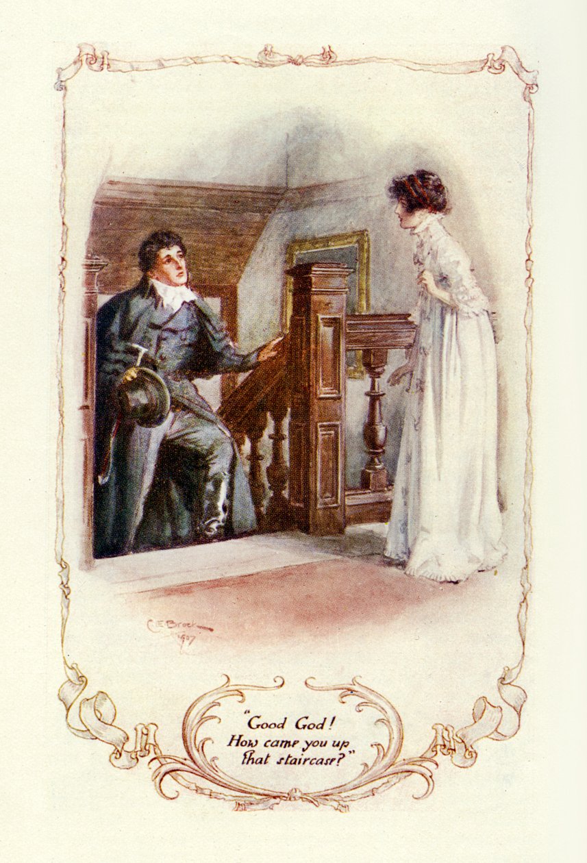 İyi tanrı! O merdivenden nasıl çıktın? 1907 (resim) by Charles Edmund Brock