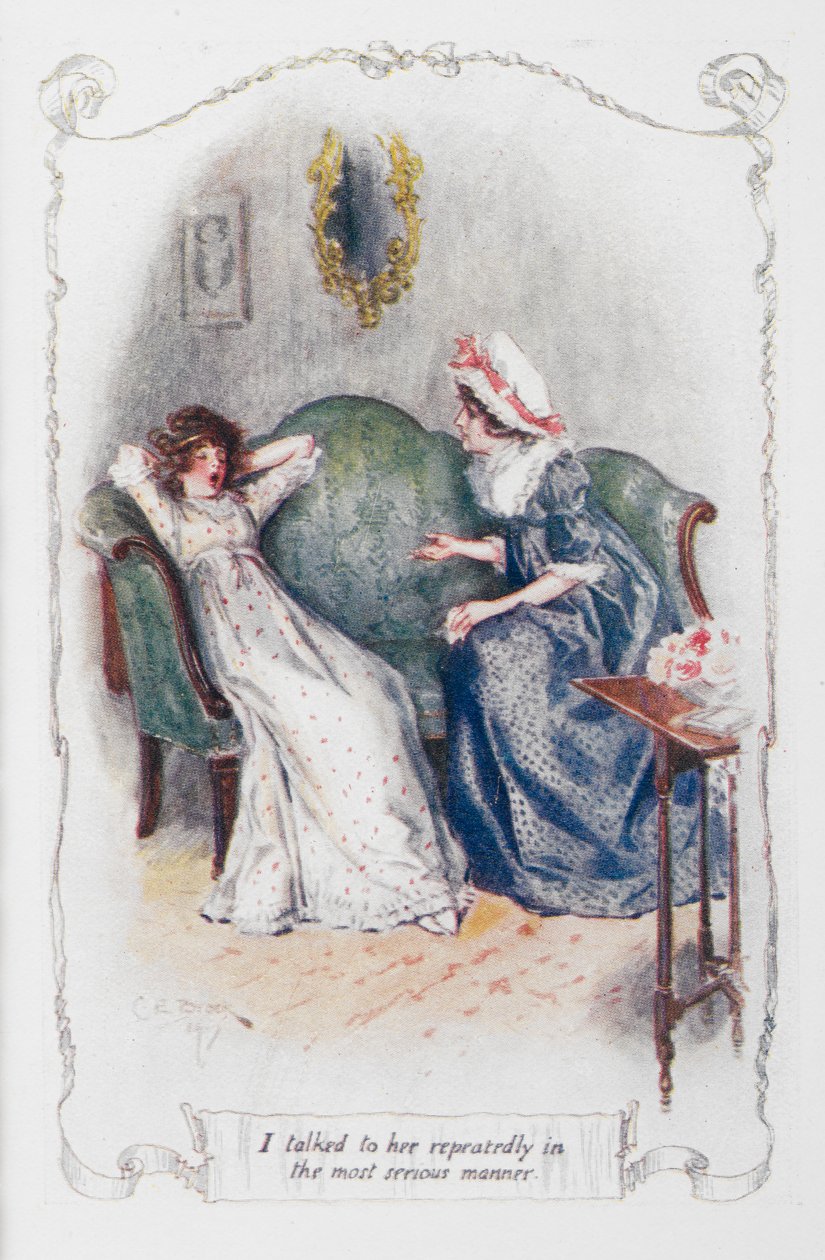 Onunla defalarca en ciddi şekilde konuştum, Jane Austen