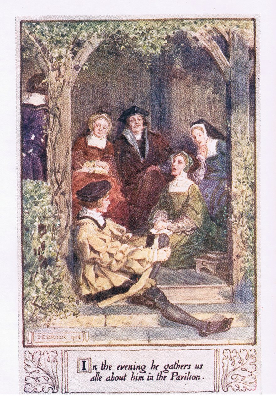 Akşamları pavyonda hepimizi onun hakkında toplar. by Charles Edmund Brock