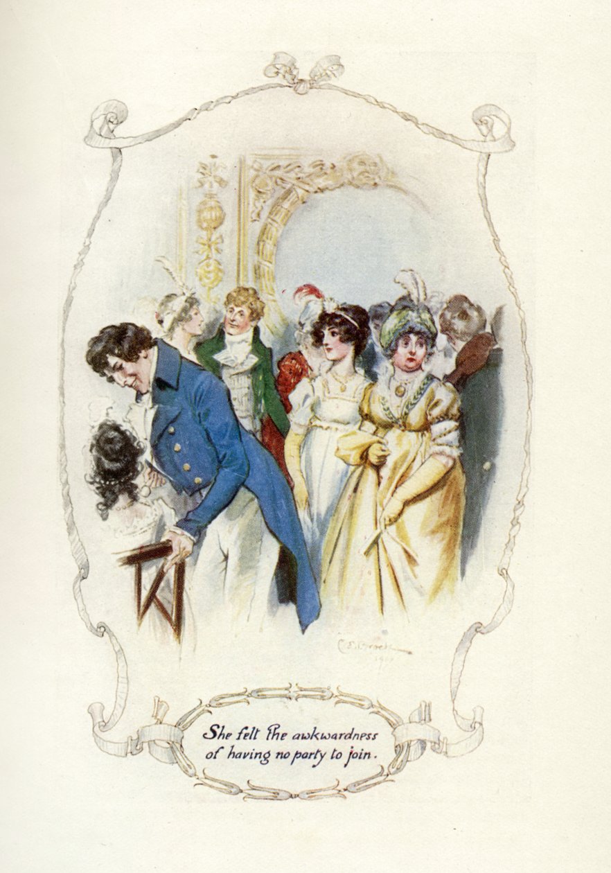 Katılacak hiçbir partinin olmamasının garipliğini hissetti, 1907 (resim) by Charles Edmund Brock
