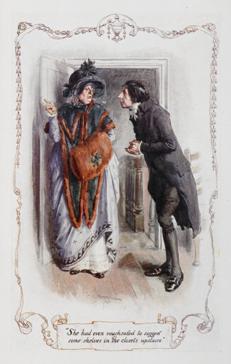 Hatta üst kattaki dolaplarda, Jane Austen