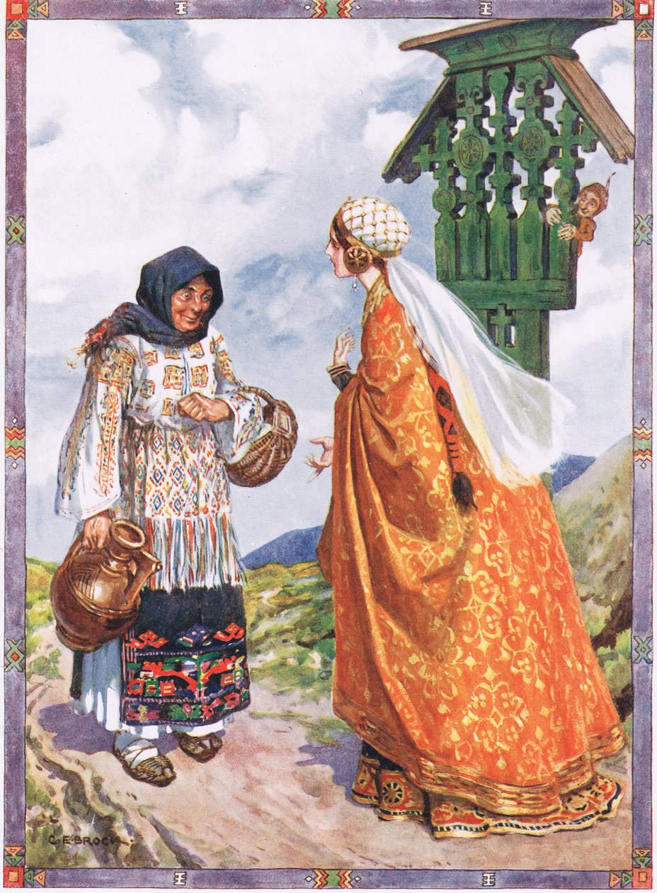Prenses... ondan köylülerin kıyafetlerini kraliyet kıyafetleriyle değiştirmesini istedi, Musa Gaster (1856-1939) 1921