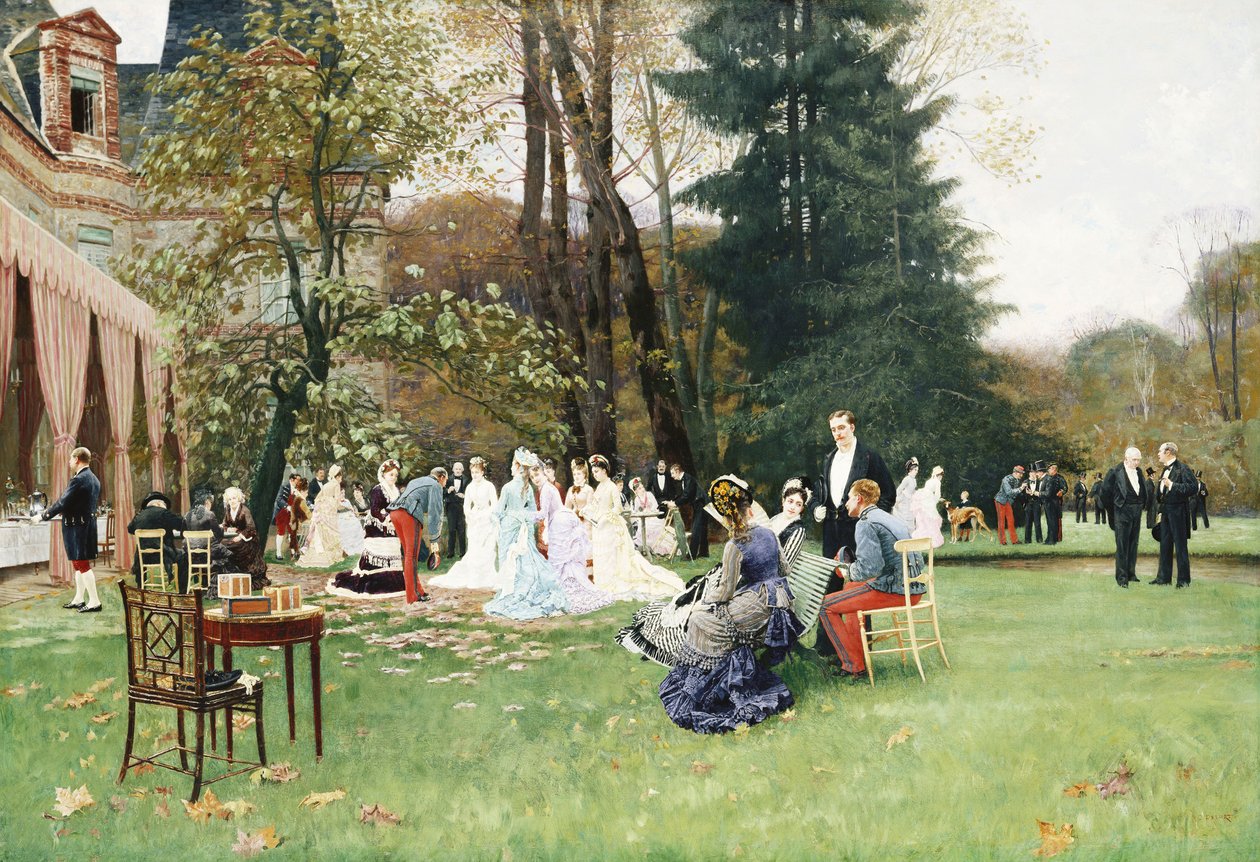Düğün, Fontainebleau; Düğün, Fontainebleau, by Charles Edouard Delort