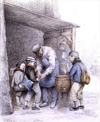 kestane satıcısı by Charles Edouard Frere