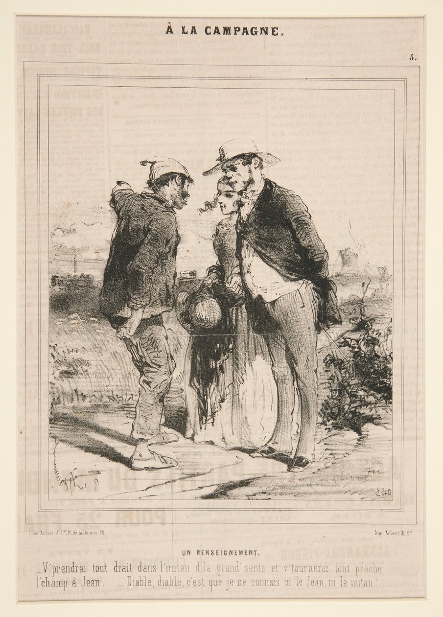 A la Campagne serisinden bir Zeka (Bilgi) by Charles Edouard de Beaumont
