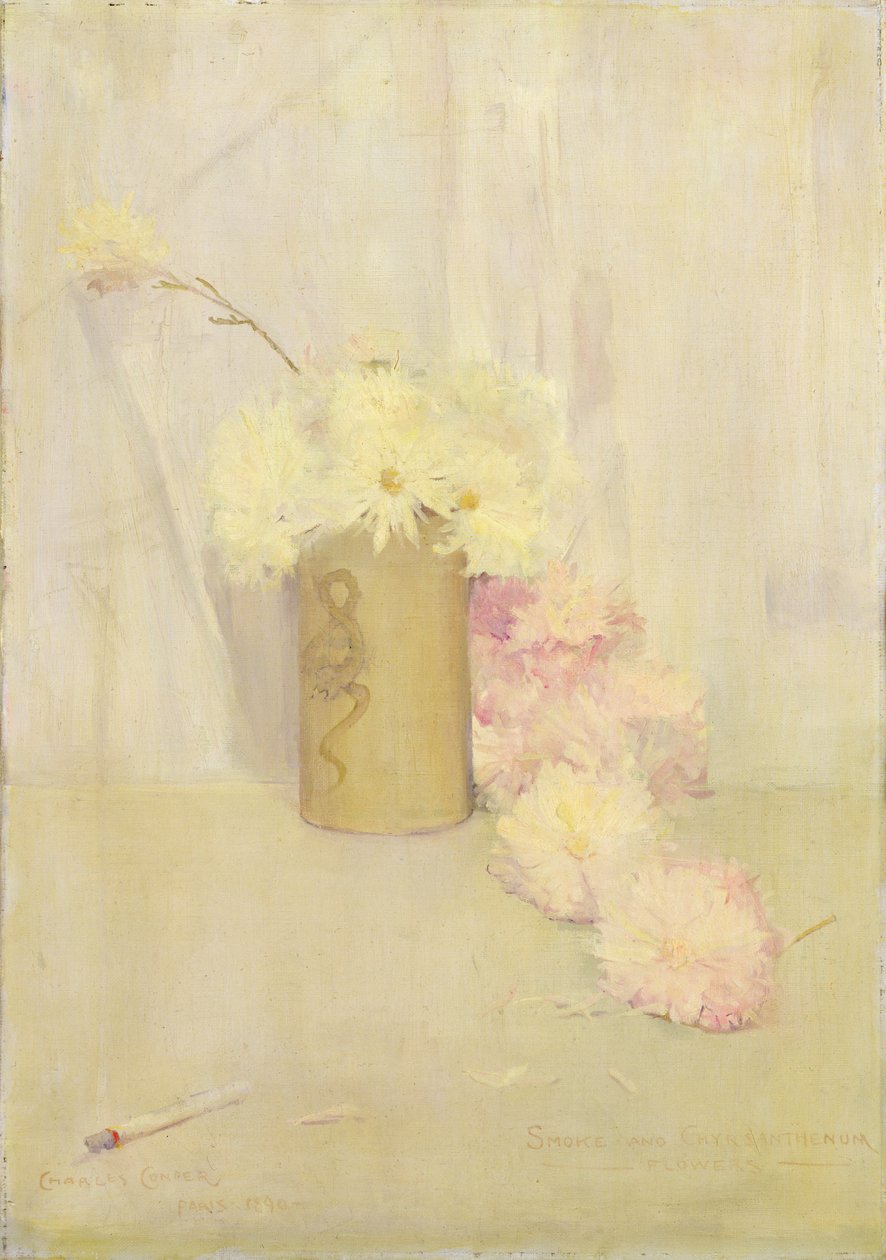 Duman ve Krizantem Çiçekleri by Charles Edward Conder