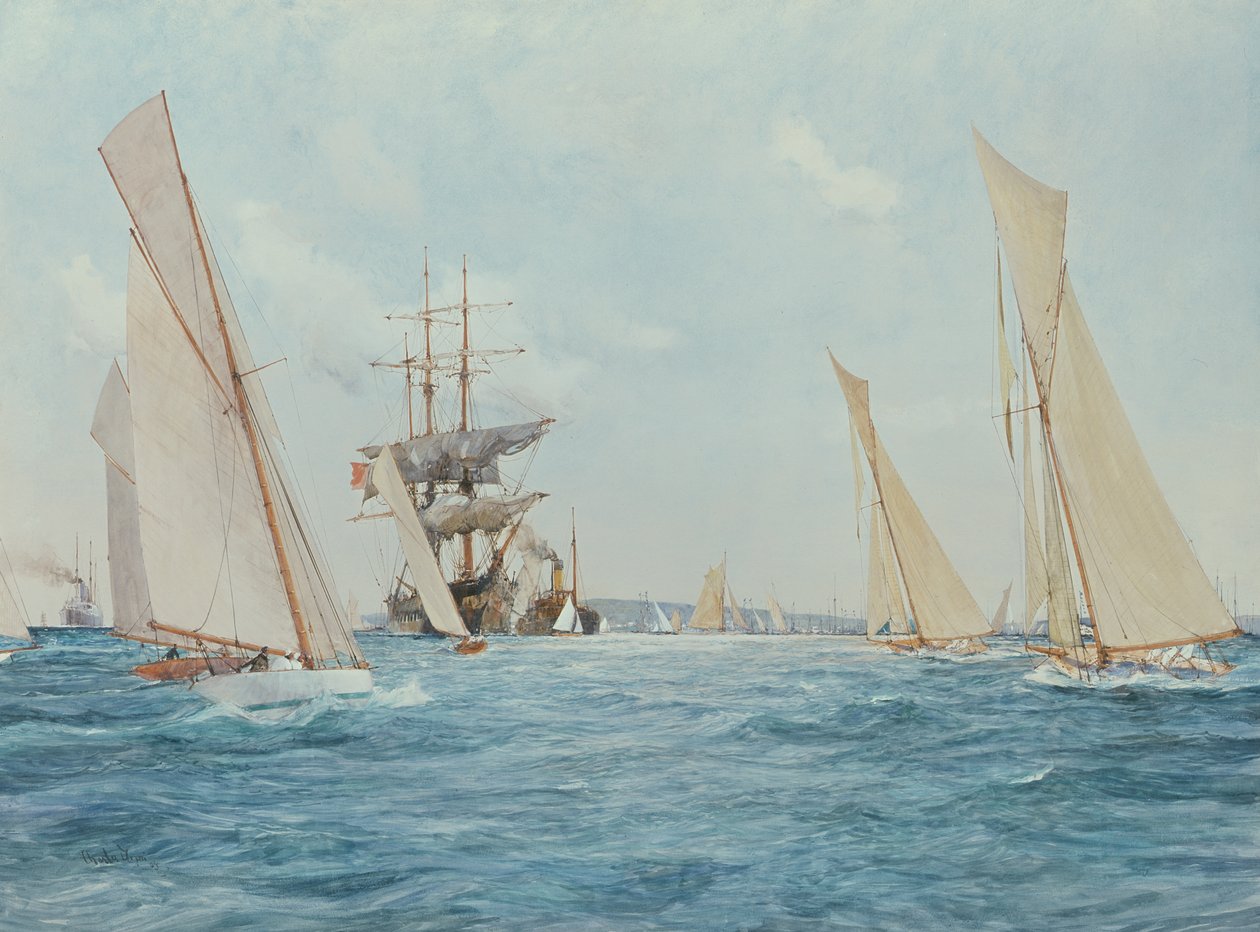 Bir Yat Yarışı by Charles Edward Dixon