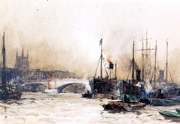 Billingsgate Kapalı (wc) by Charles Edward Dixon