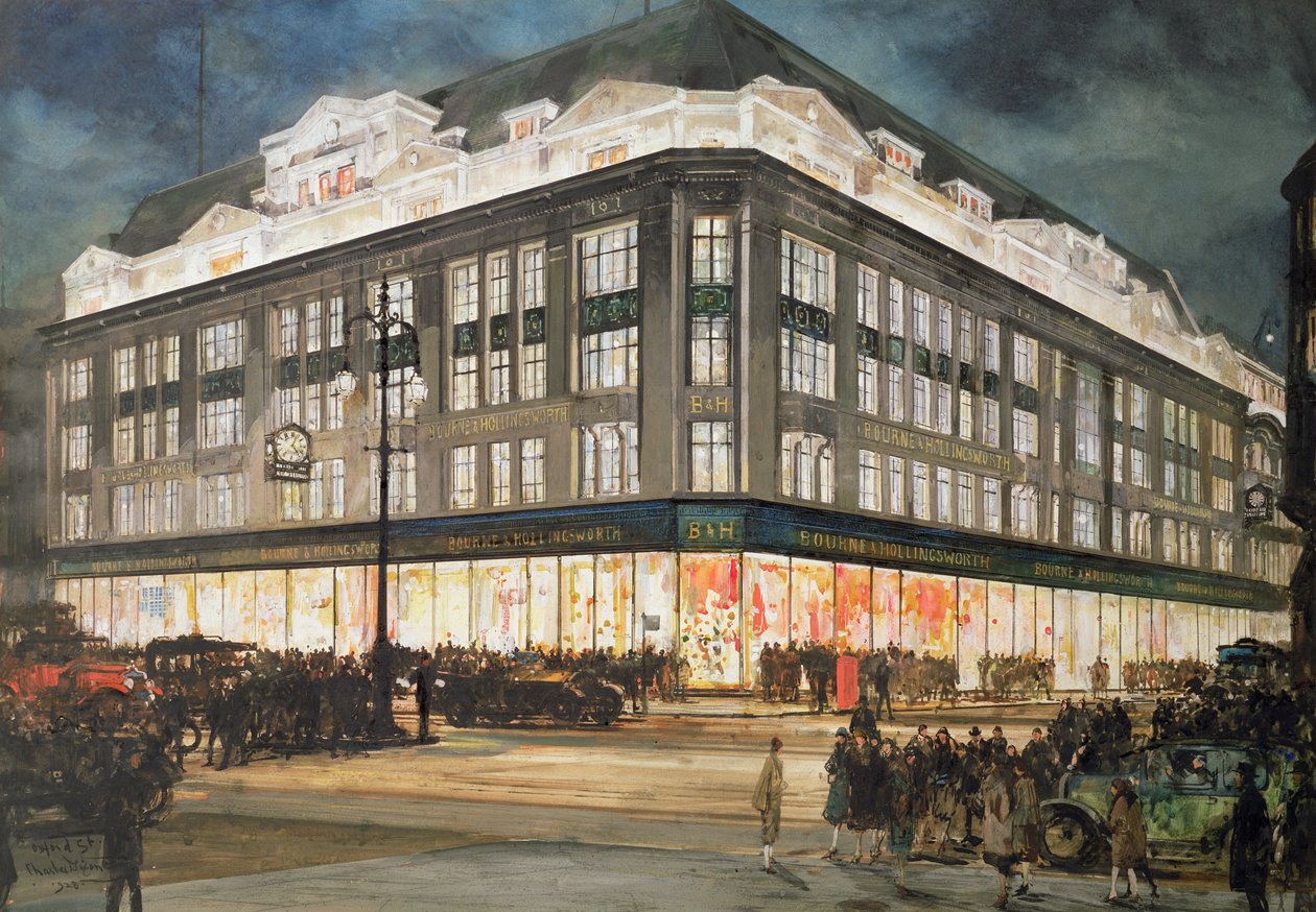 Yeni Bina, Bourne ve Hollingsworth, Oxford Caddesi by Charles Edward Dixon