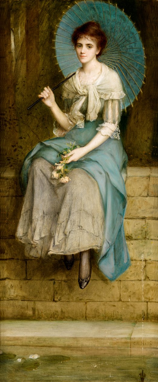 Çeşme (tuval üzerine yağlı boya) by Charles Edward Halle