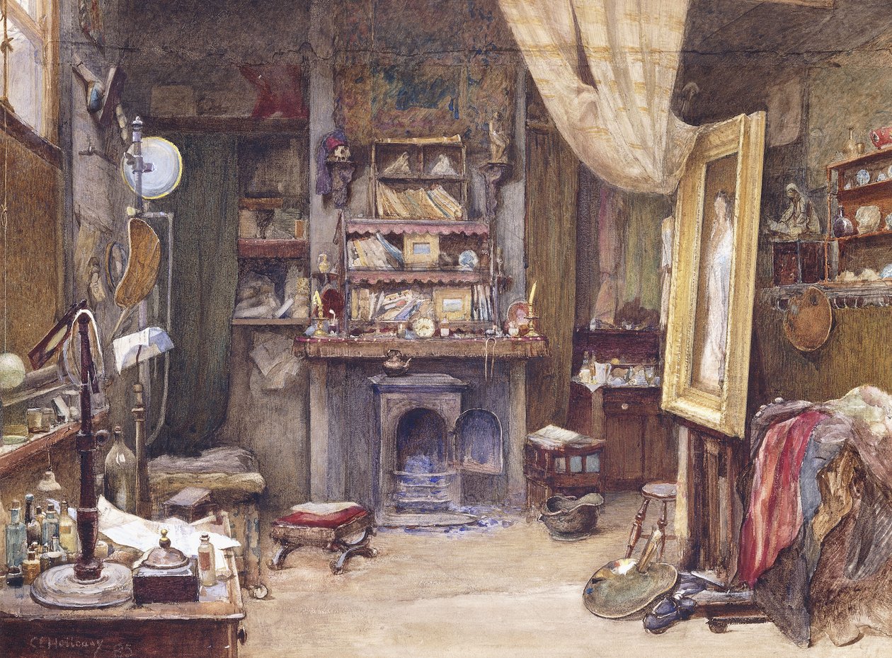 Sanatçının Atölyesi, 1885 by Charles Edward Holloway