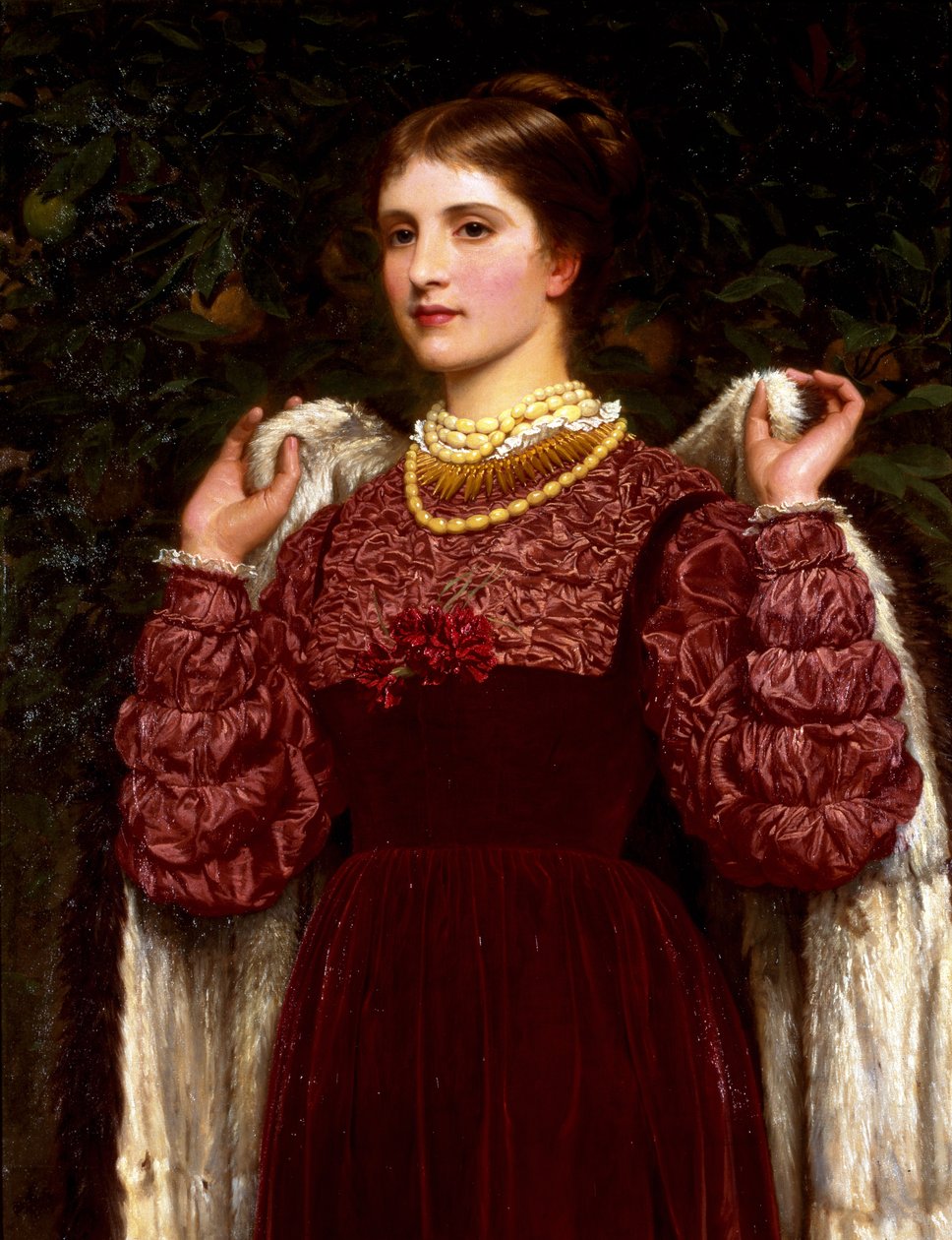 Giyinme, 1880-90 dolayları (tuval üzerine yağlı boya) by Charles Edward Perugini