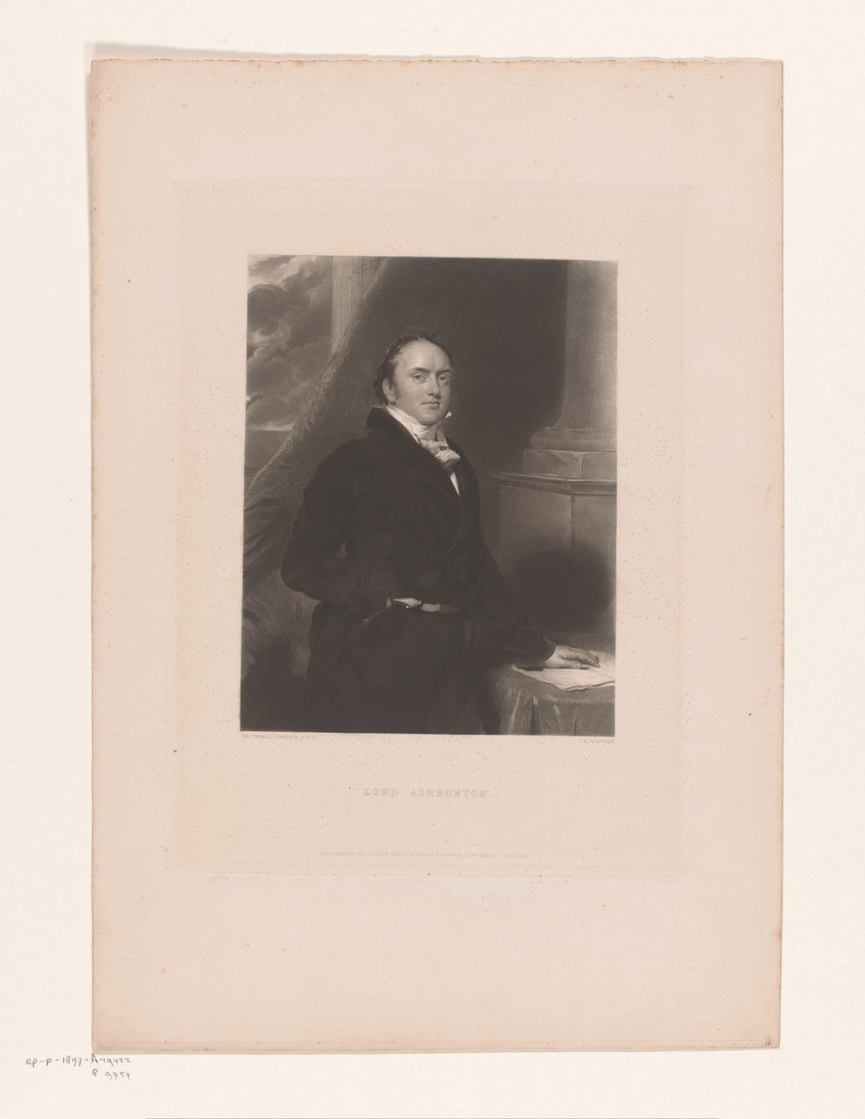 Portret van Alexander Baring Lord Ashburton (nesnedeki başlık) by Charles Edward Wagstaff
