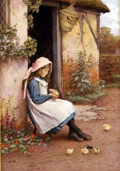 Küçük Civciv (suluboya) by Charles Edward Wilson