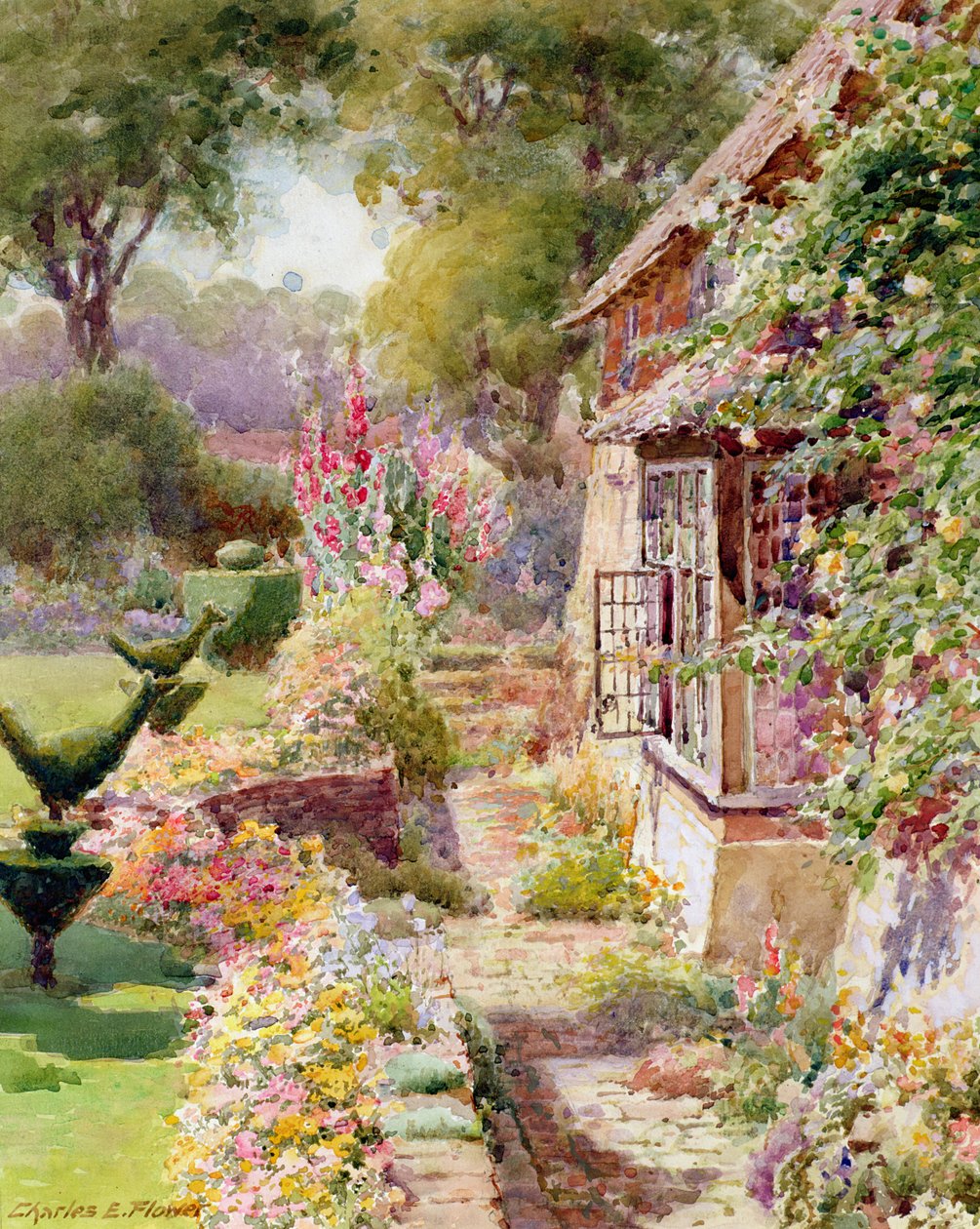 Kings Manor Garden, East Hendred, Oxon by Charles Edwin Flower