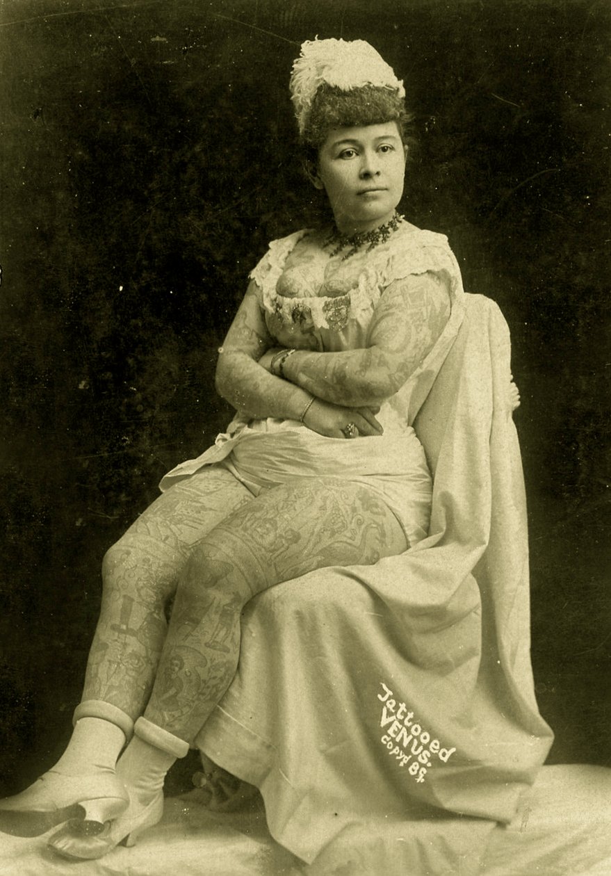 Annie Howard'ın Portresi, Dövmeli Kadın, c.1903 by Charles Eisenmann