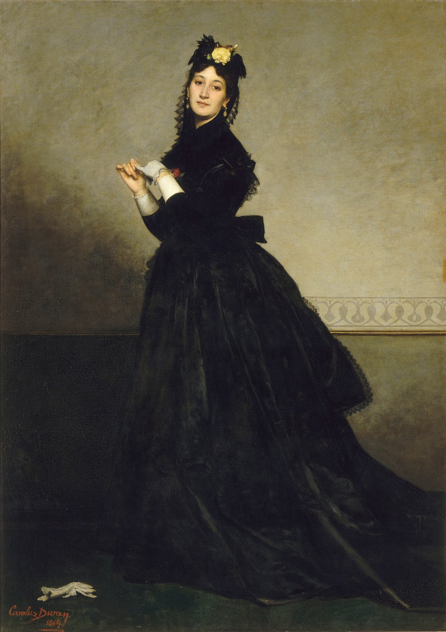 La Dame aux, Eldivenli Kadın, 1869. by Charles Emile Auguste Carolus Duran