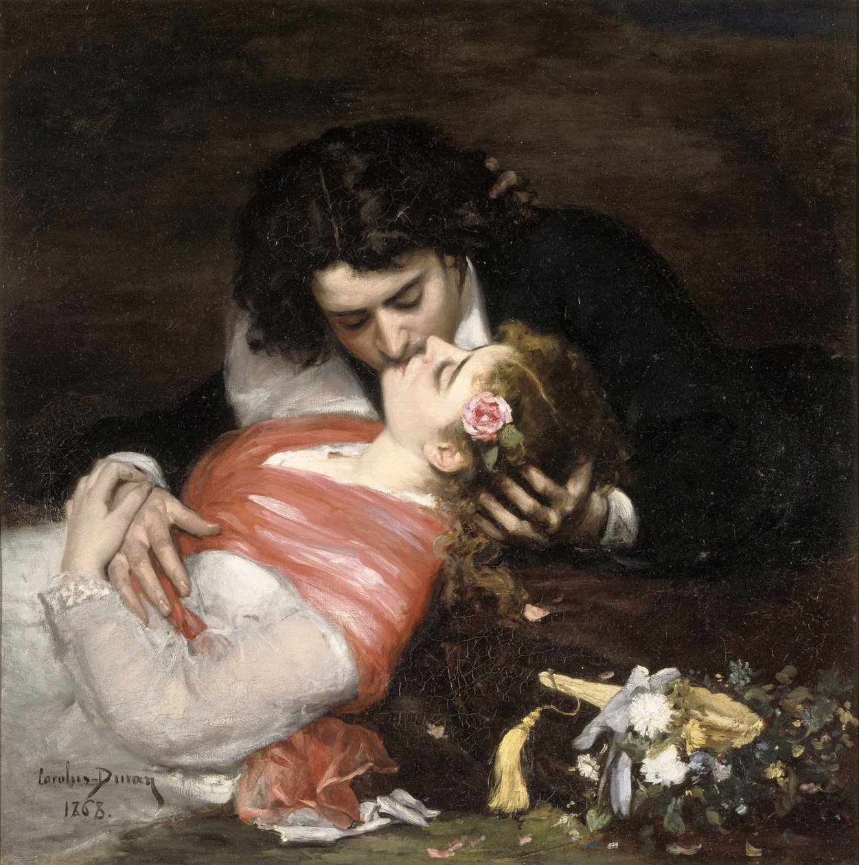 Öpücük, 1868. by Charles Emile Auguste Carolus Duran