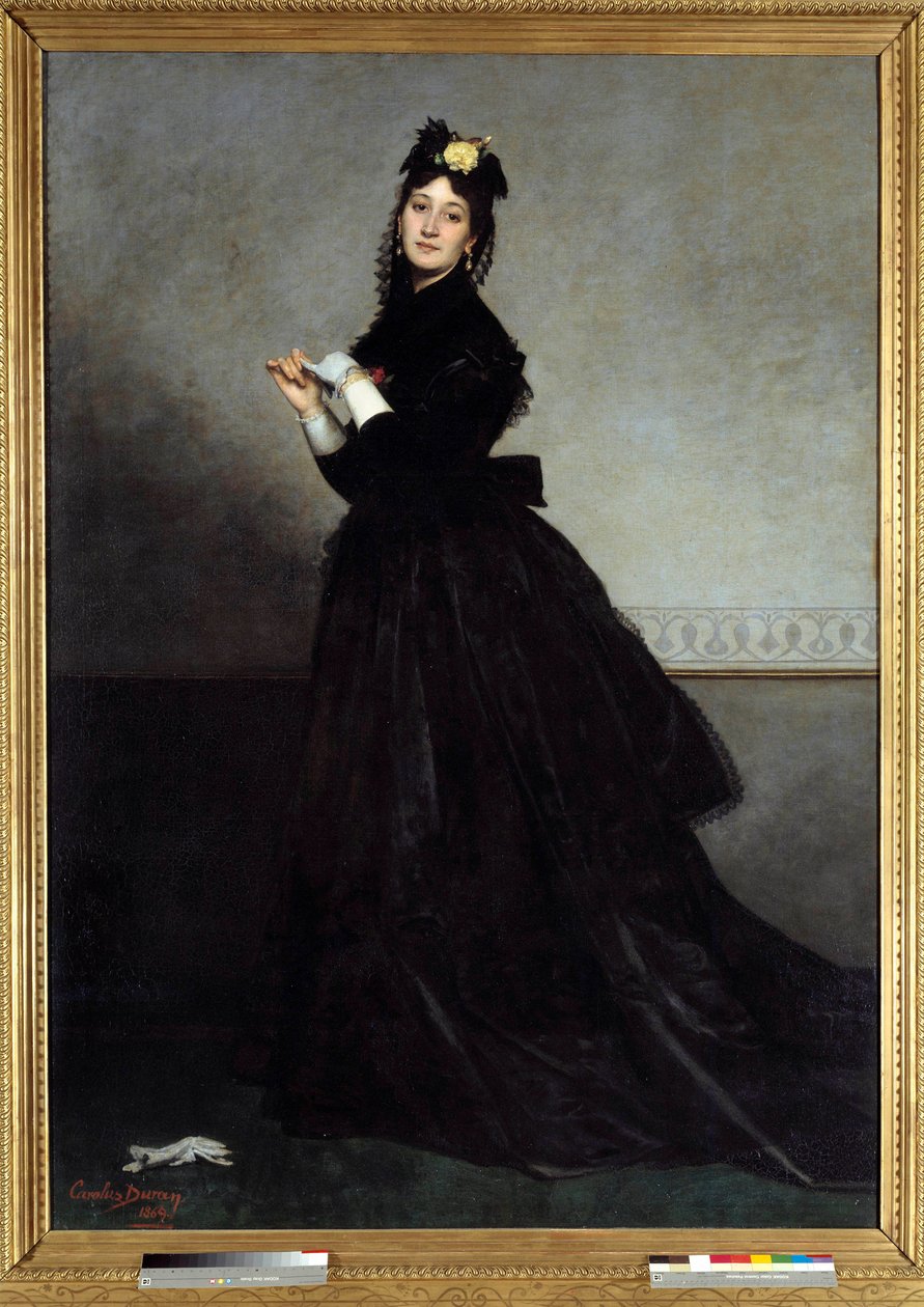Eldivenli Kadın Tablosu Emile Auguste Carolus Duran (1837-1917) 1869 Güneş. 2,28 x 1,64 m Paris, Musee d
