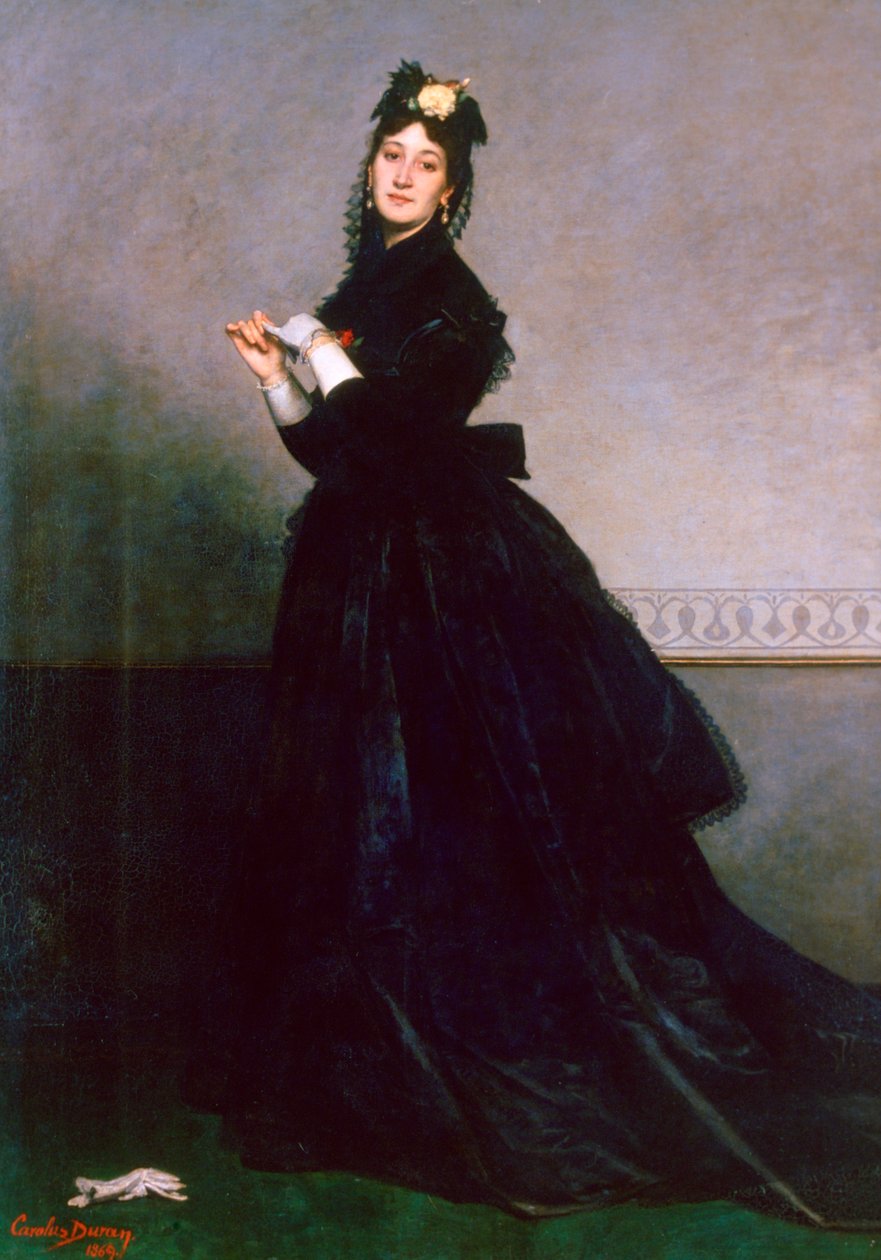 Eldivenli Kadın, 1869 by Charles Emile Auguste Carolus Duran