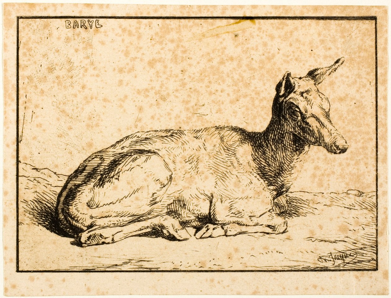 Bir Yap by Charles Emile Jacque