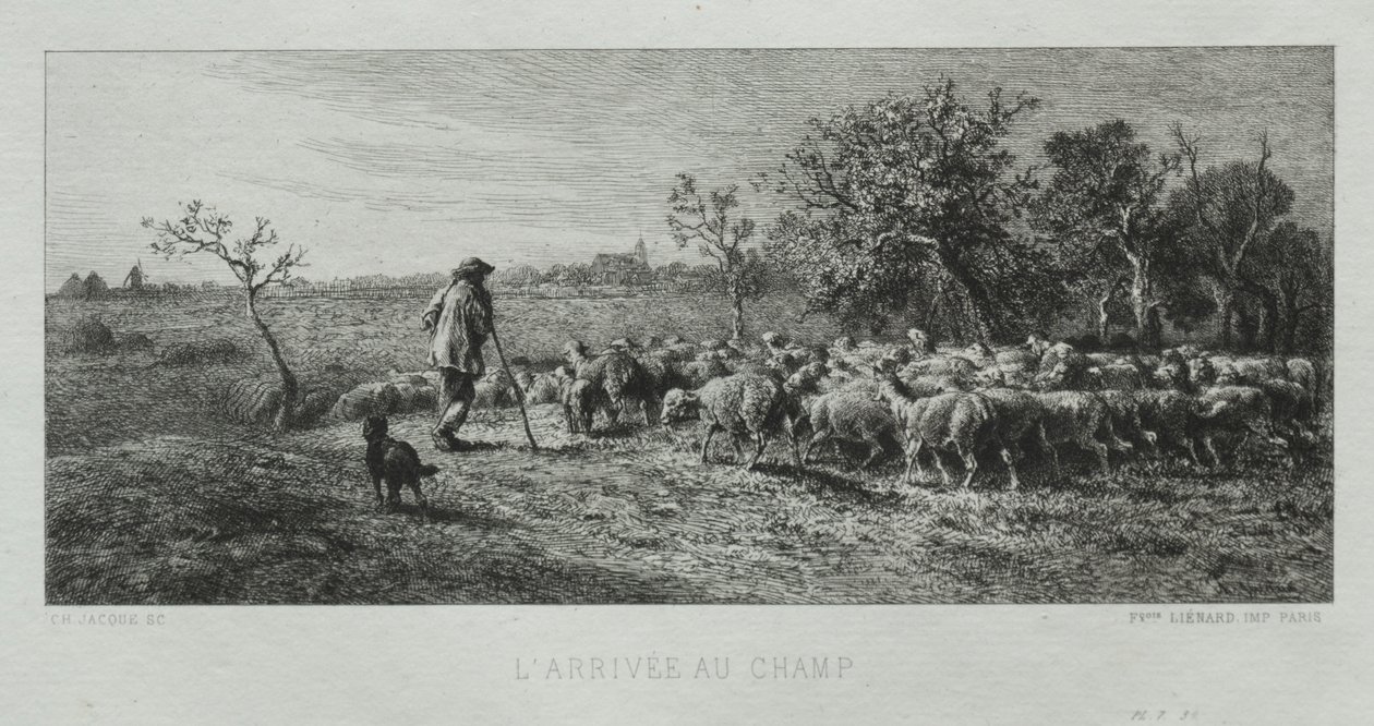 Sahaya Geliş. by Charles Emile Jacque