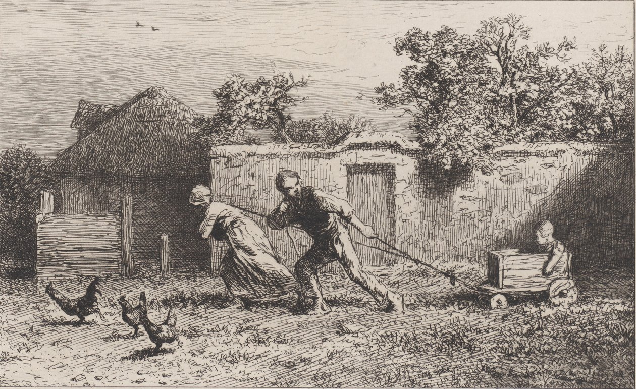 Mürettebat, 1865. by Charles Emile Jacque