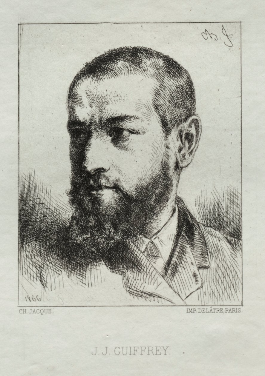 JJ Guiffrey, 1866. by Charles Emile Jacque