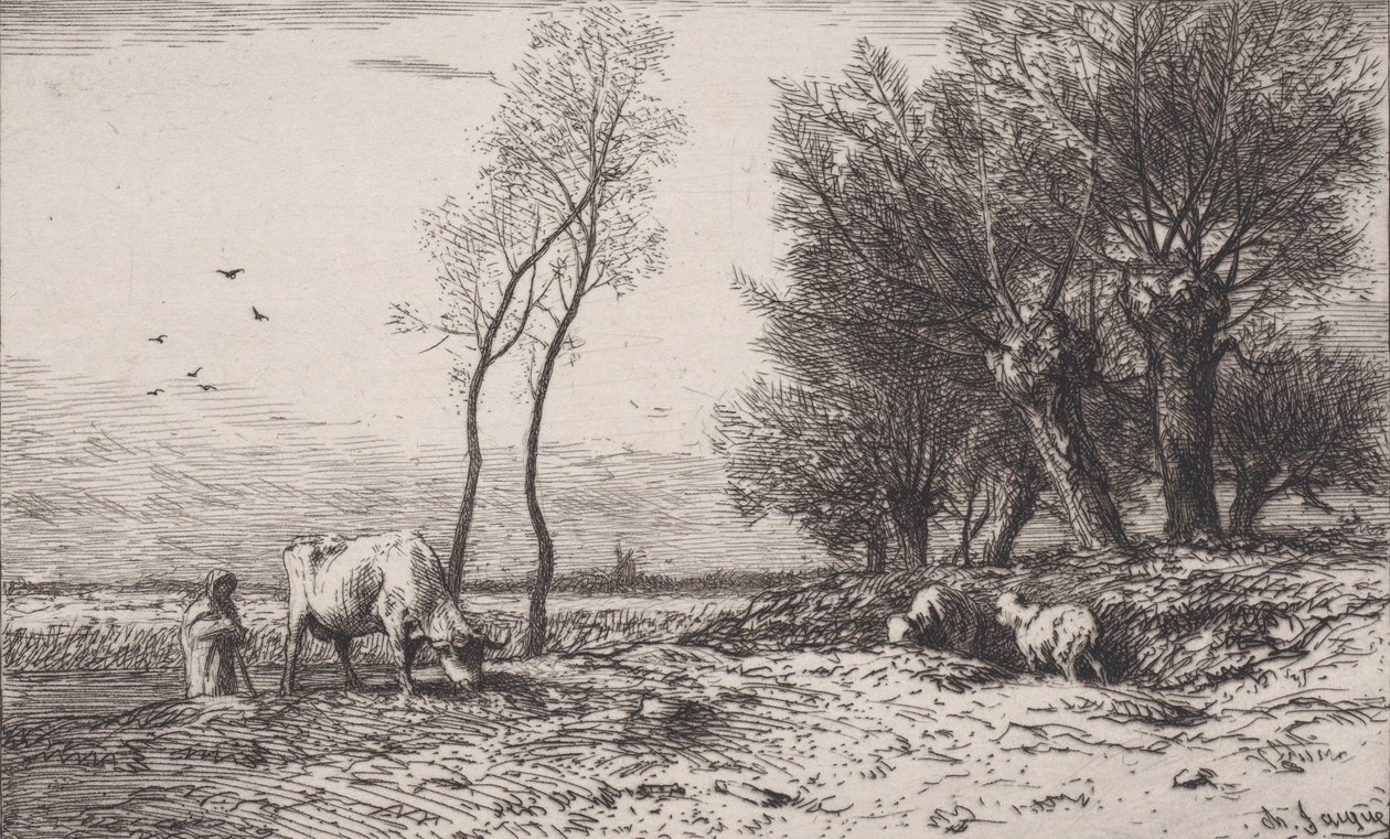 Kış, 1867. by Charles Emile Jacque