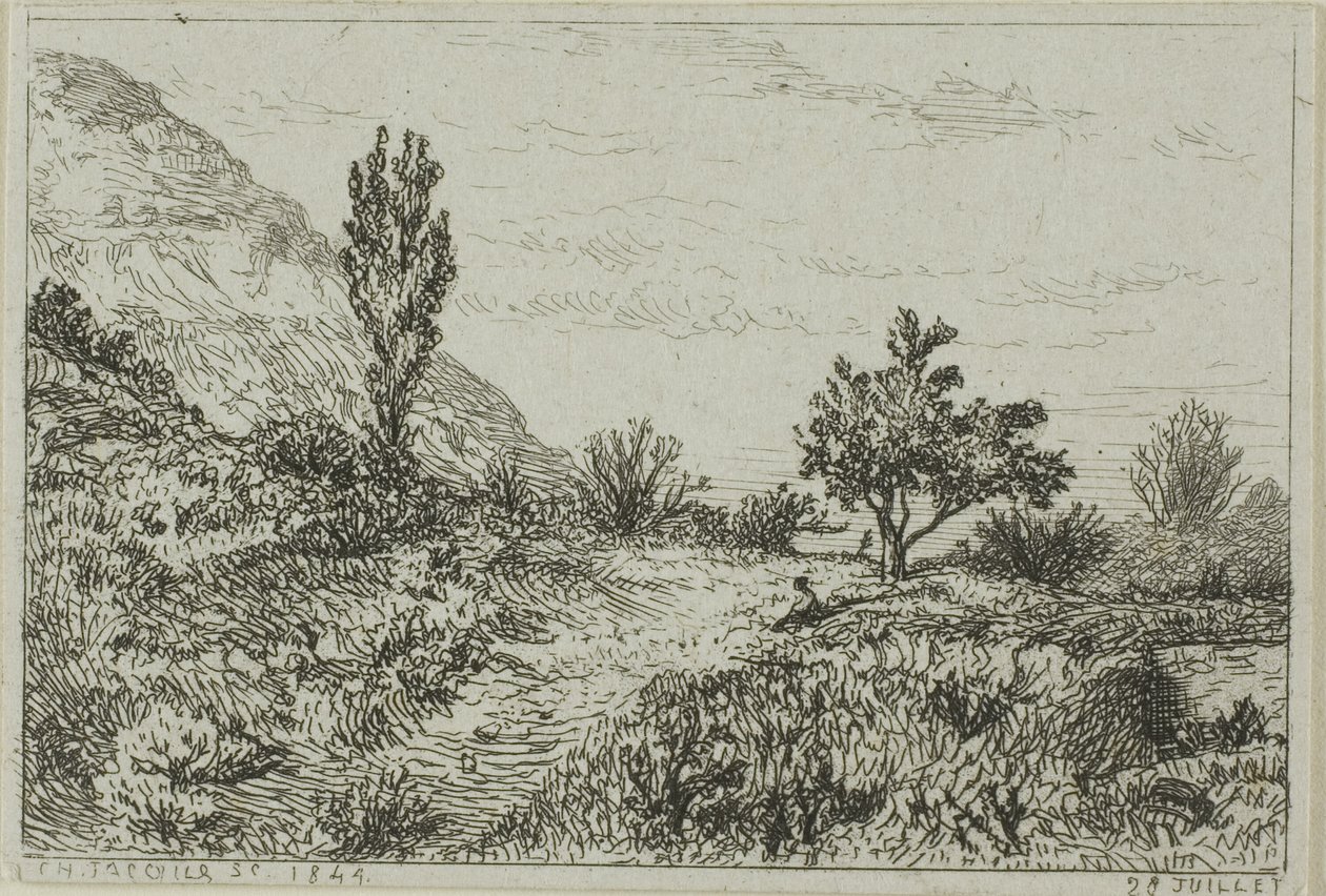 Manzara by Charles Emile Jacque