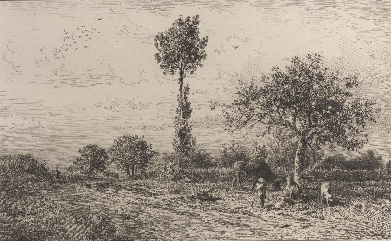 Manzara, 1864. by Charles Emile Jacque