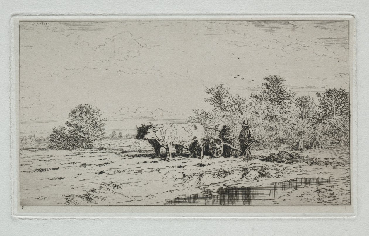Peyzaj, İşçiler by Charles Emile Jacque