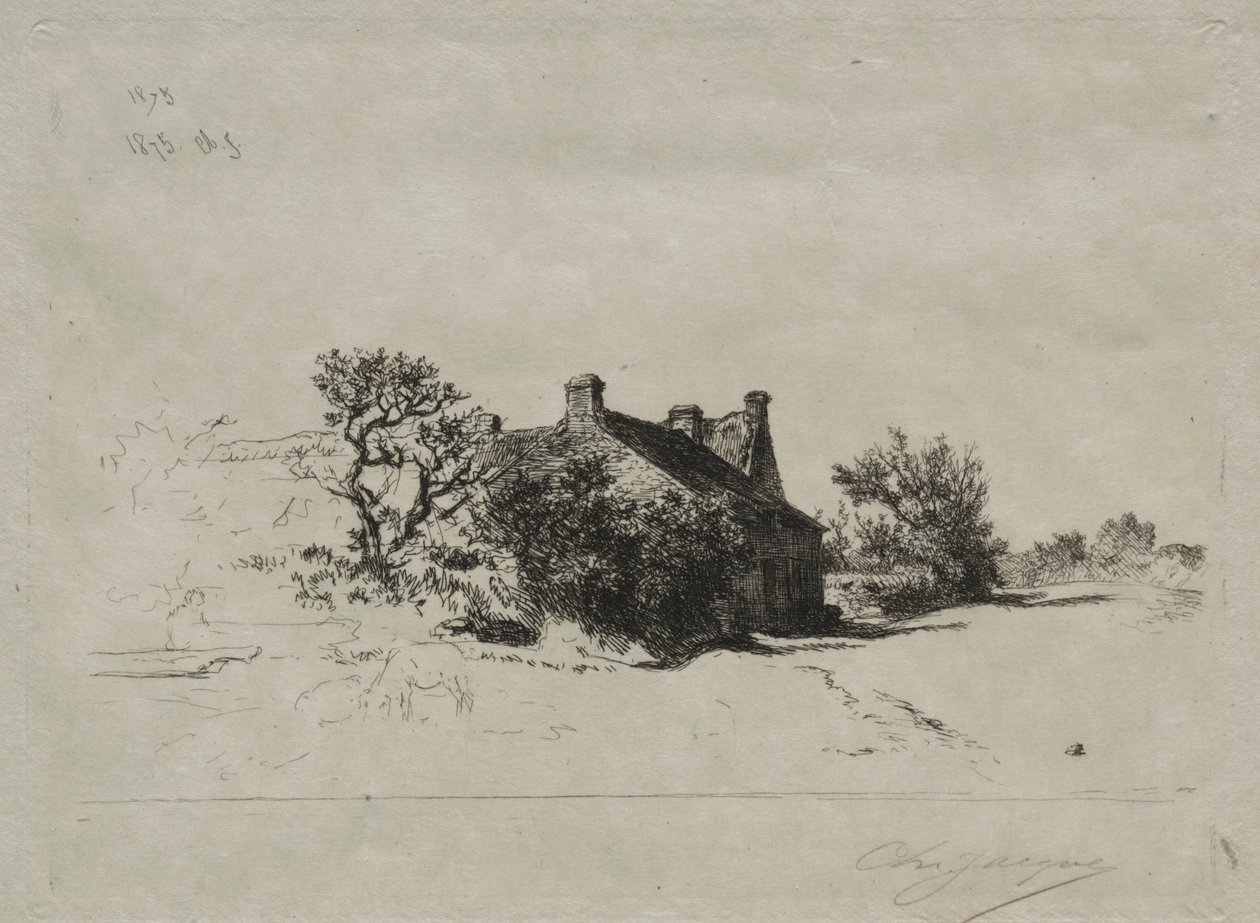 Küçük Kercassier Evleri, 1875. by Charles Emile Jacque