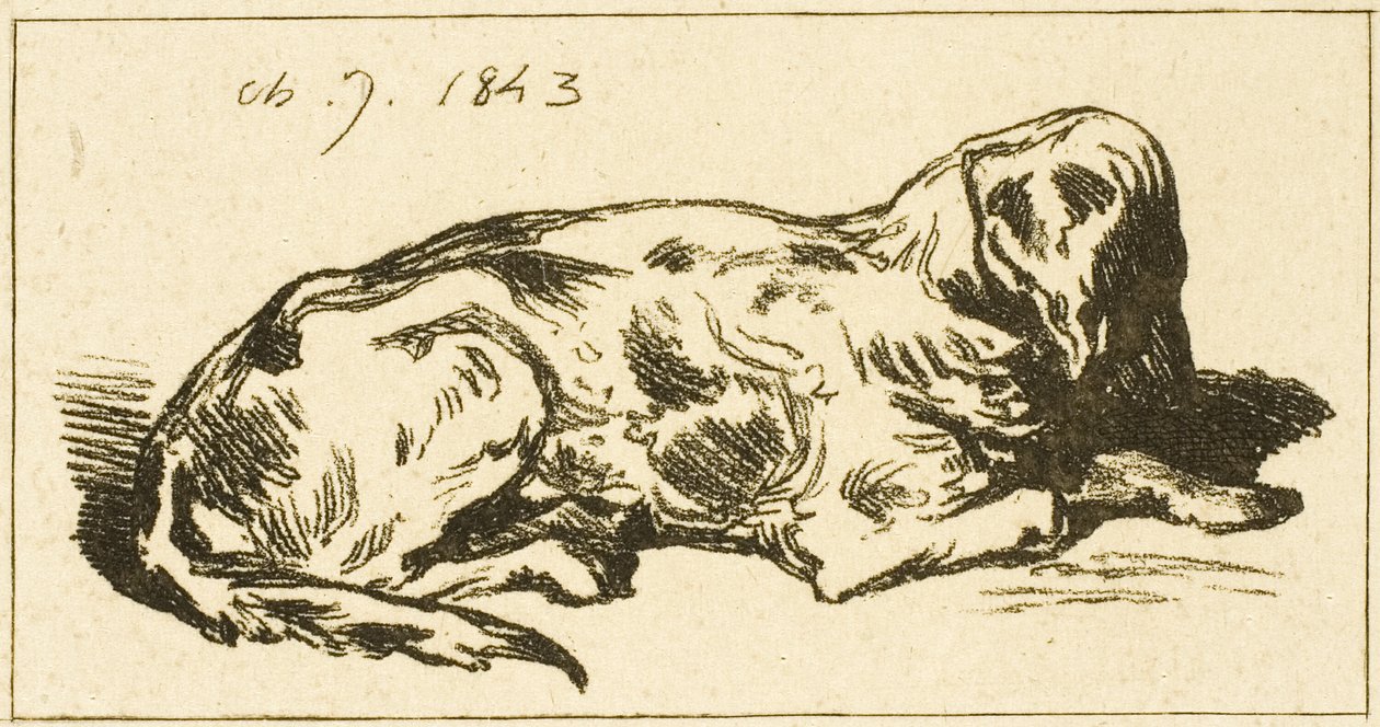 yalancı köpek by Charles Emile Jacque