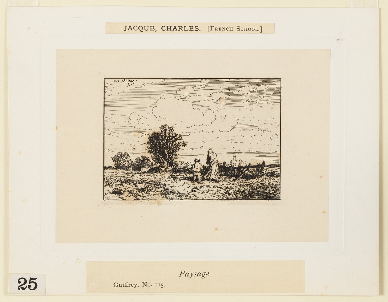 Kırsal kesim by Charles Emile Jacque