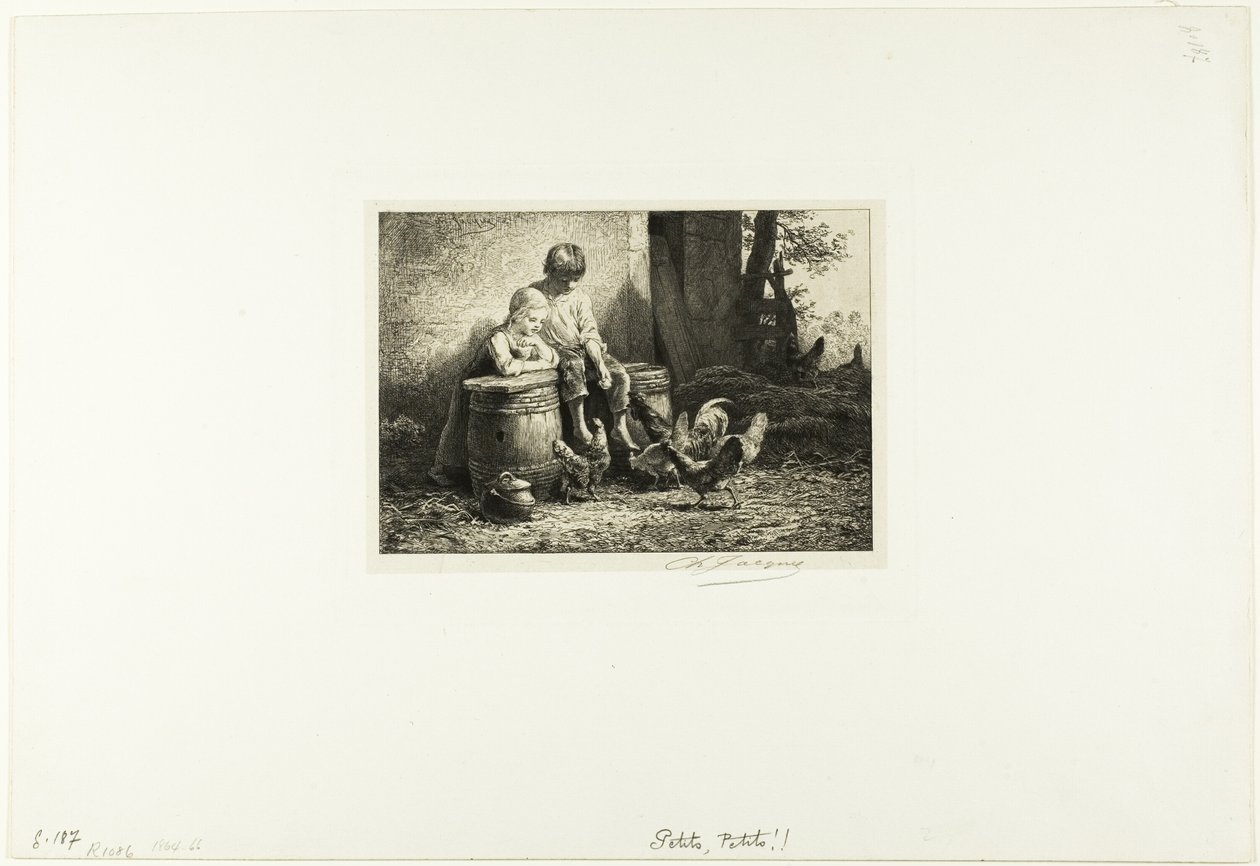 Küçük olanlar! Küçük olanlar! by Charles Emile Jacque