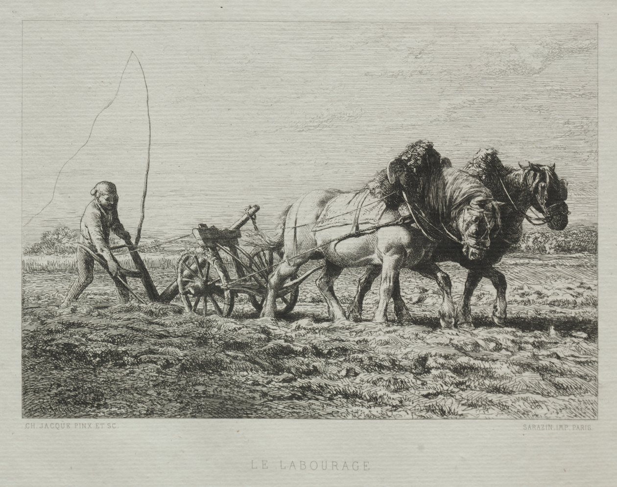 çiftçilik by Charles Emile Jacque