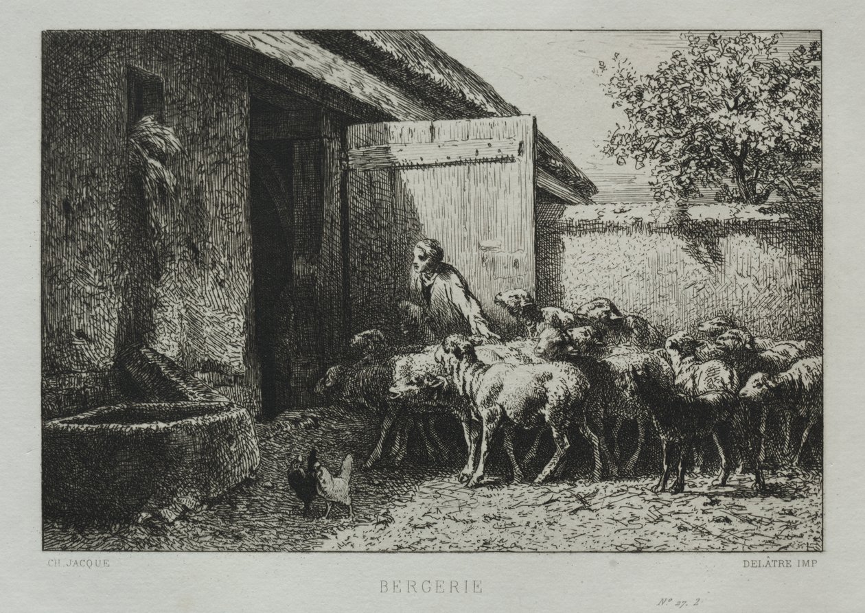 ağıl by Charles Emile Jacque